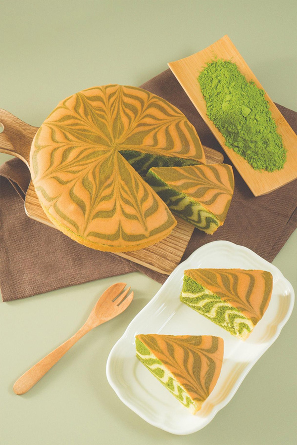 Fusion Butter Cake Malaysia No.1 Penang Butter Cake Matcha Zebra